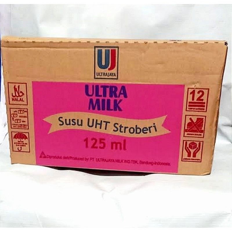 

Susu Ultra 125ml STROBERI 1 dus isi 40