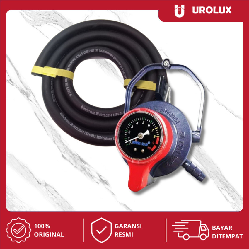 Casa_Nesia Winn Gas W 900 Meter Regulator + Selang 3 Lapis I Tikus Psi Gratis Packing Bublewrap