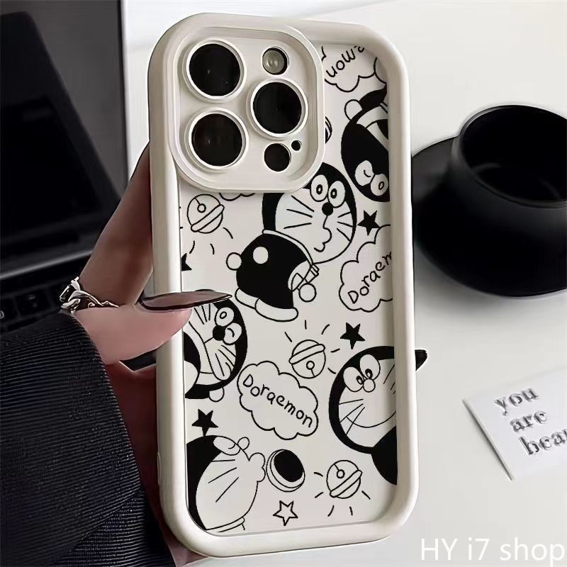 Black Doraemon Suitable for Infinix Hot 9 10 11 10 Lite 30i 20S 12 play Phone Case Smart 5 6 7 8 RM2