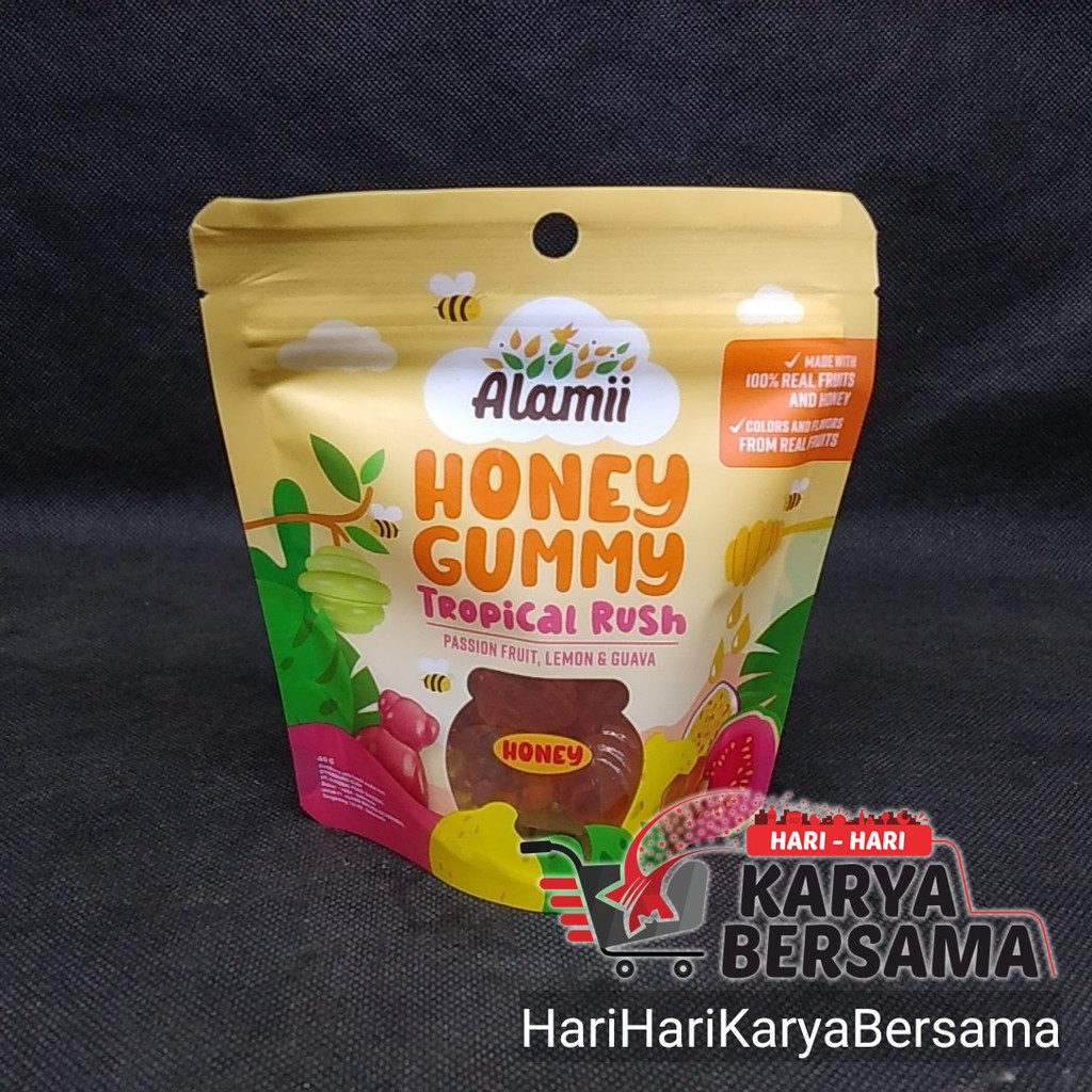 

ALAMI PERMEN LUNAK HONEY GUMMY TROPICAL RUSH 40GR