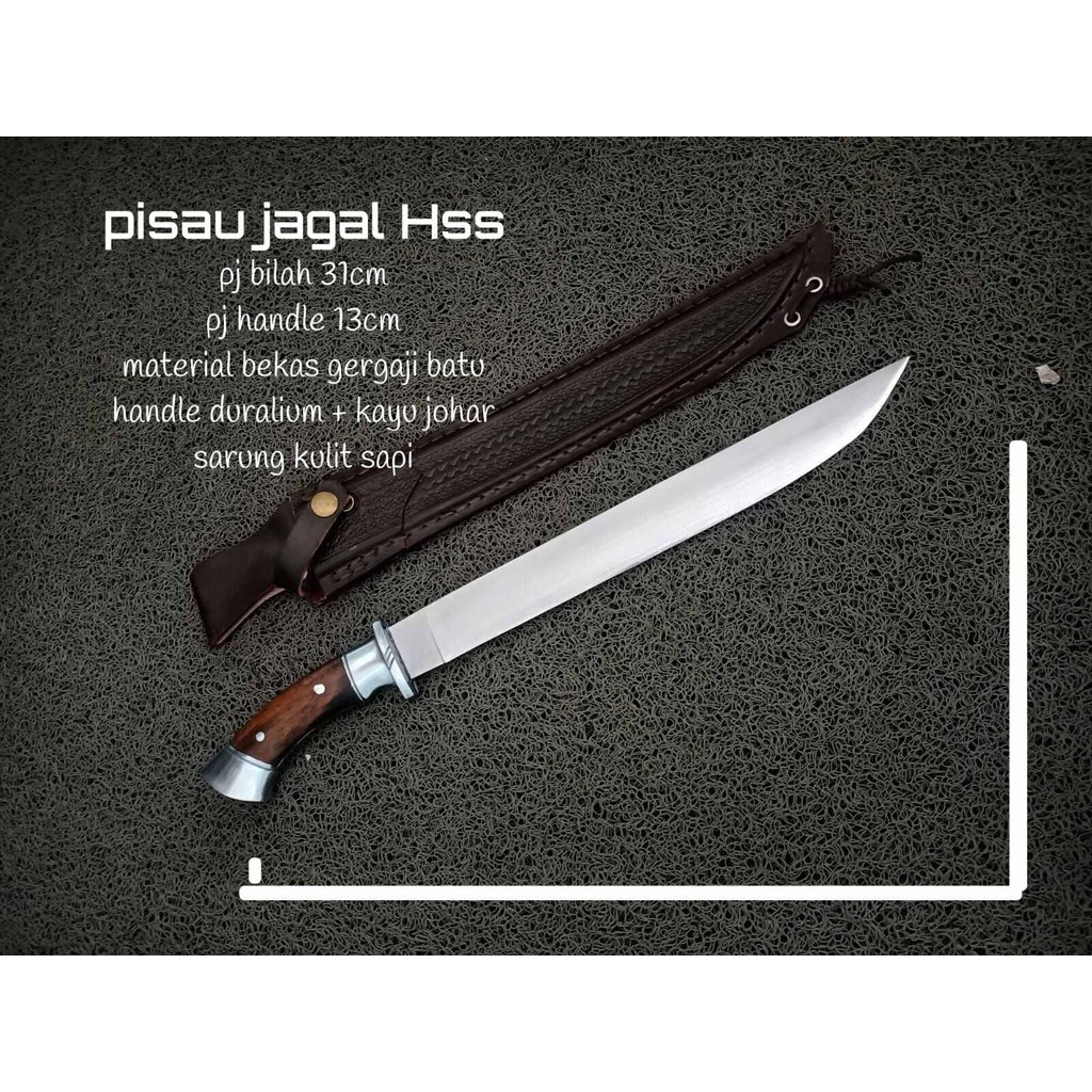 pisau golok sembelih baja hss