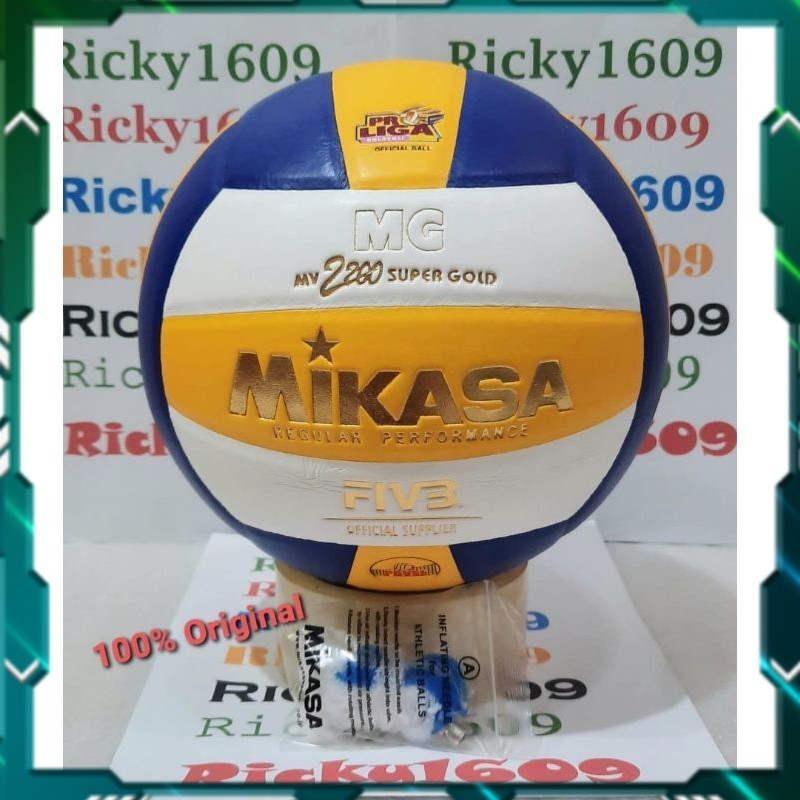 BOLA VOLLY MIKASA MV 2200 SUPER GOLD / VOLLY MIKASA MV 2200 Z SUPER GOLD - BOLA VOLI MIKASA MV 2200 