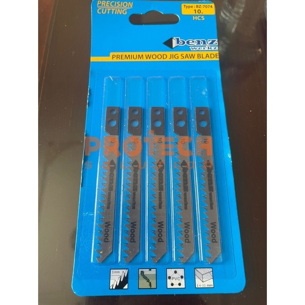 Mata Gergaji Kayu Jigsaw Blade No. 10 HCS Wood Benz Werkz 7074