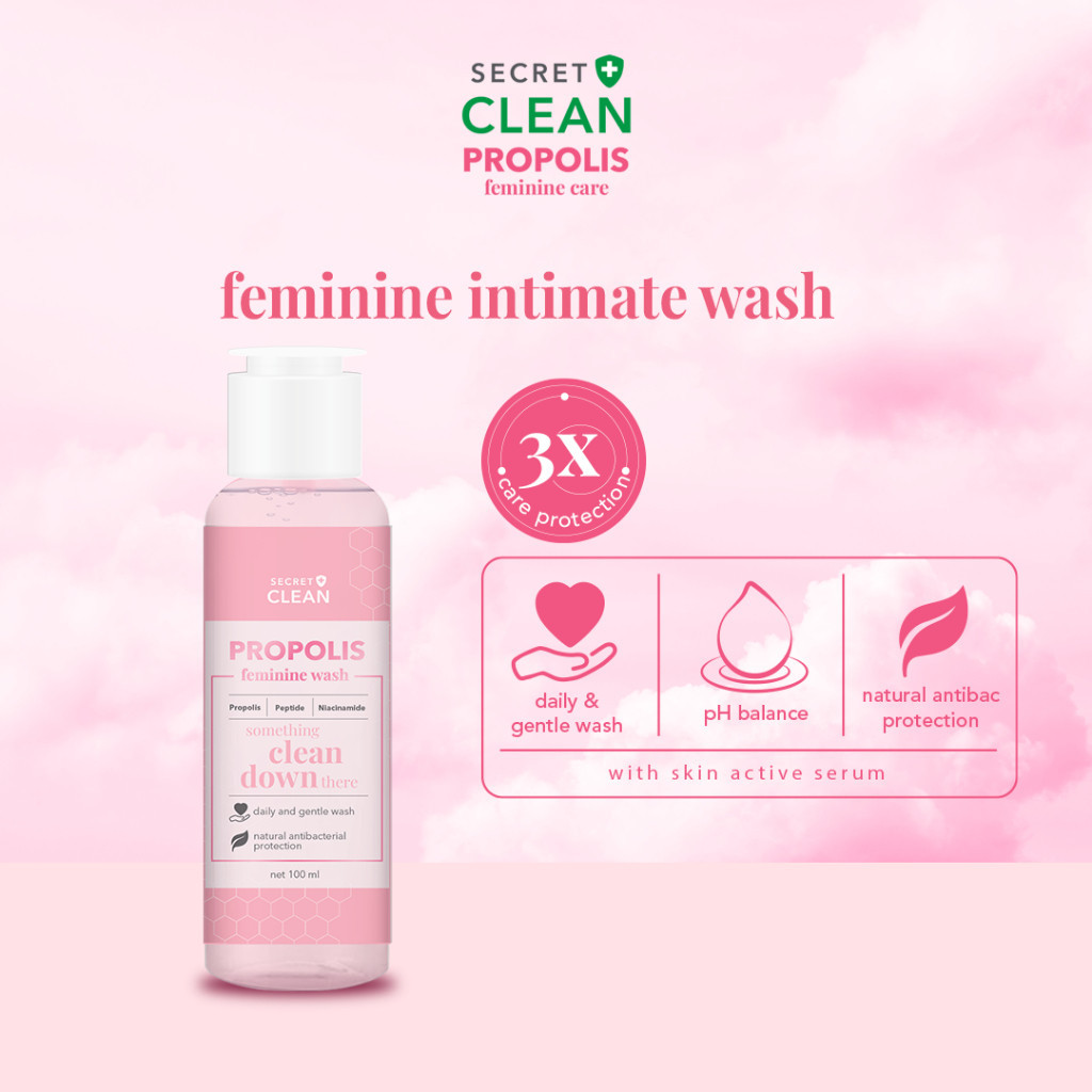 Secret Clean Propolis Feminine Wash 100ml BPOM aman digunakan