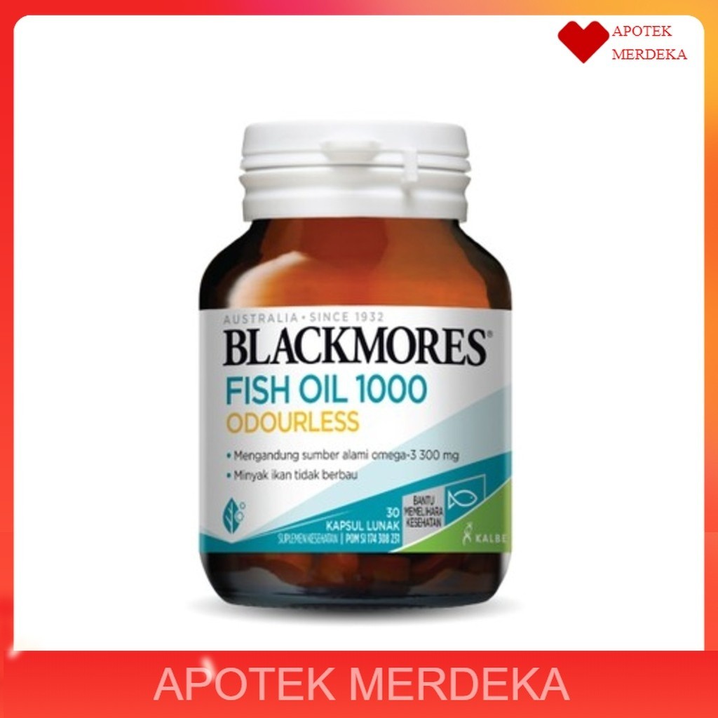 Blackmores Odourless Fish Oil 1000 ( 30 Kapsul )