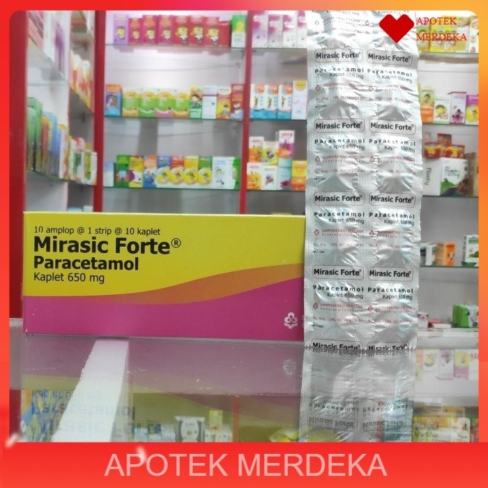 mirasic forte 650 mg / mirasik parasetamol 650mg strip