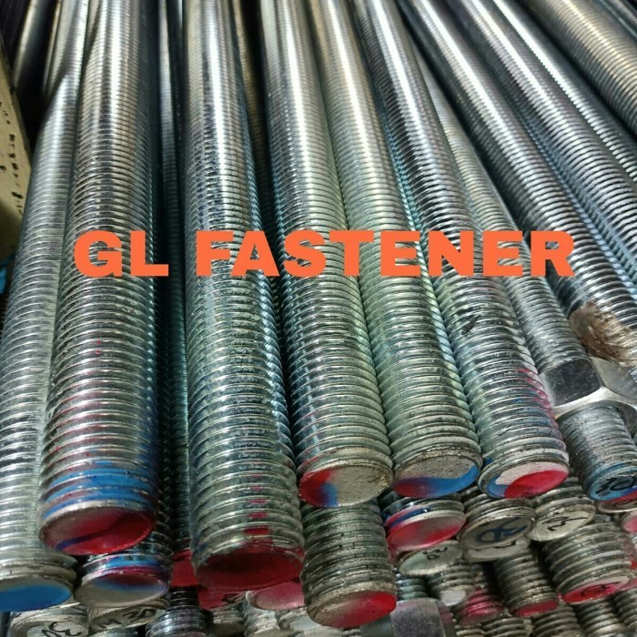 Long Drat 5/8 inch Putih As Drat / Galvanis 5/8 x 1000 mm / 1 Meter