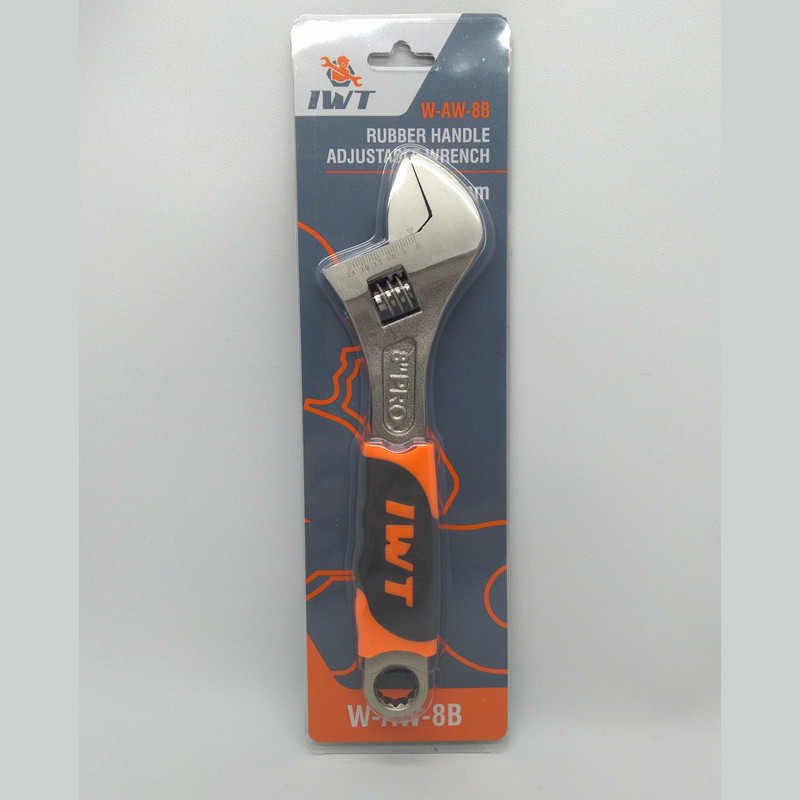 Kunci Inggris IWT JAPAN 8 in Baco 8” Gagang Karet Adjustable Wrench