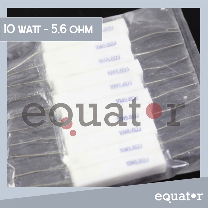 10 pcs Resistor Kapur 10 Watt 10W 5,6 ohm