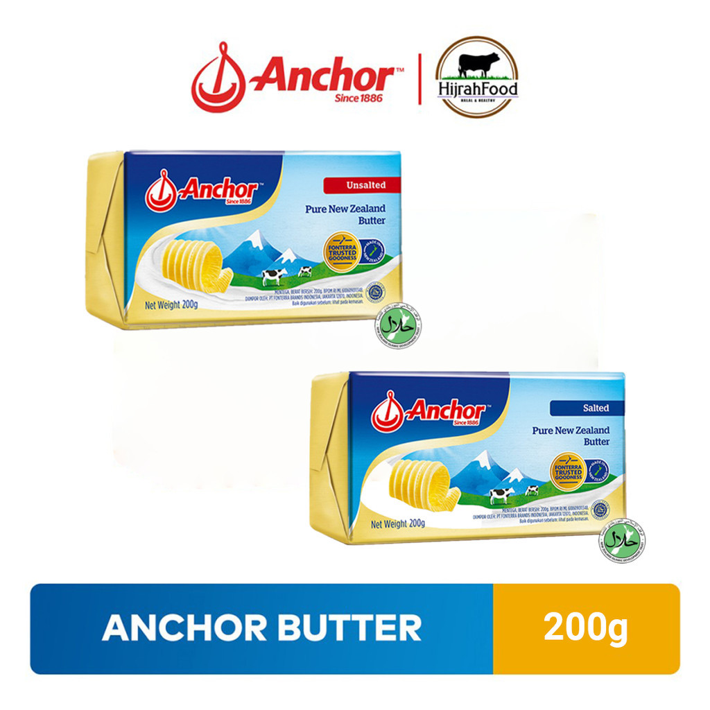 

Anchor Pure New Zealand Butter Pats Margarin Unsalted / Salted