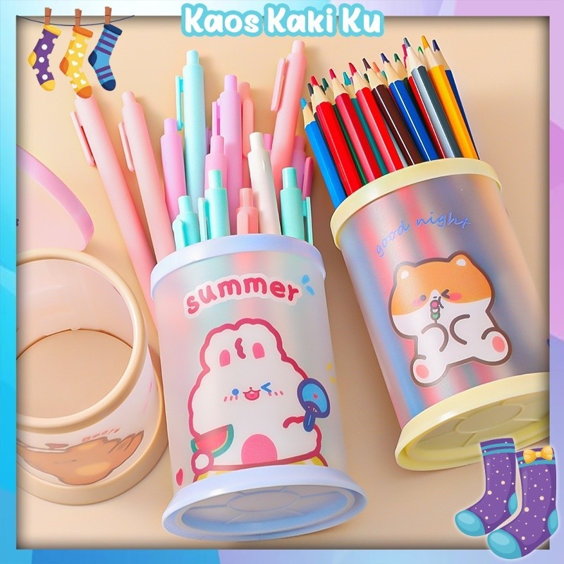 

Tempat Pensil Lipat Lucu DIY Tempat Penyimpanan Pulpen Multifungsi Import 1000