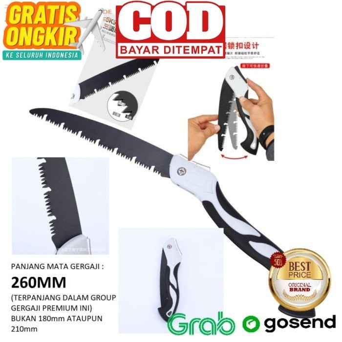 Gergaji kayu lipat otomatis Premium anti karat design jerman DM