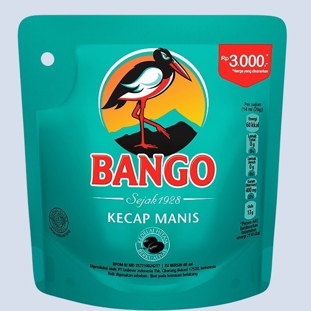 

Kecap Manis Bango Kemasan Pounch 60 ml