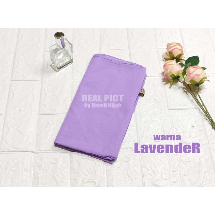 PREMIUM - Jilbab Paris Segi Empat Polos Bahan Voal Hijab Kerudung - Lavender