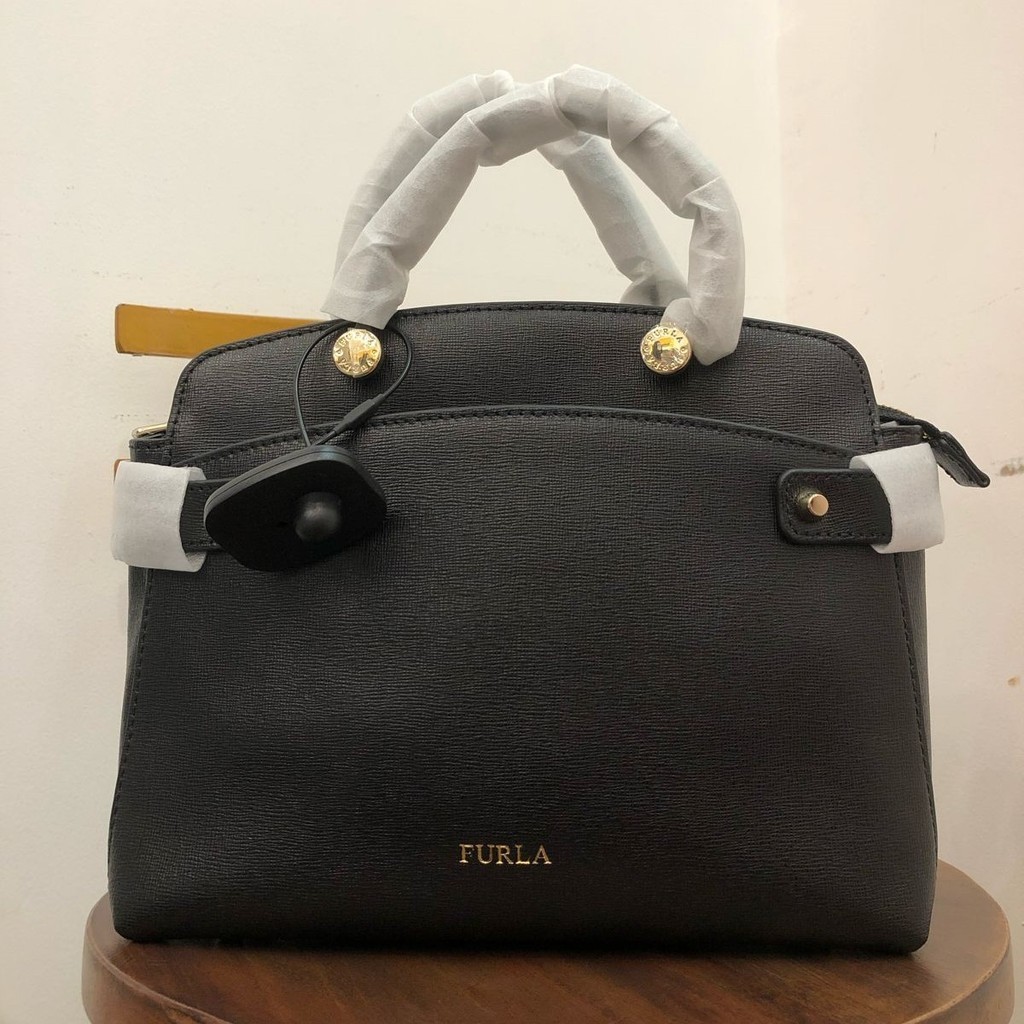 Furla Agatha Small Top Handle in Black