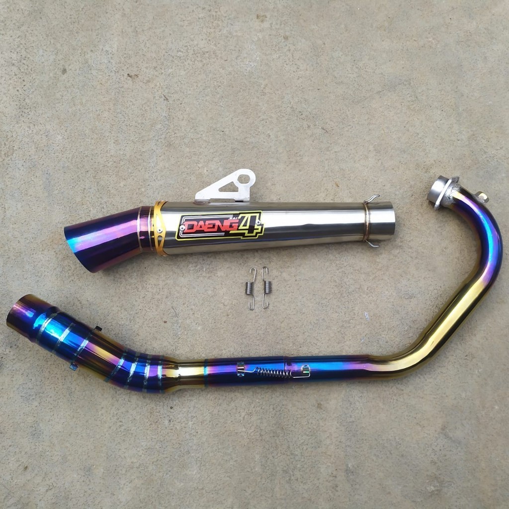 knalpot racing daeng sai4 bluemoon satri fu jupiter mx sonic vixion cbr 150r cb 150r r15 tiger byson