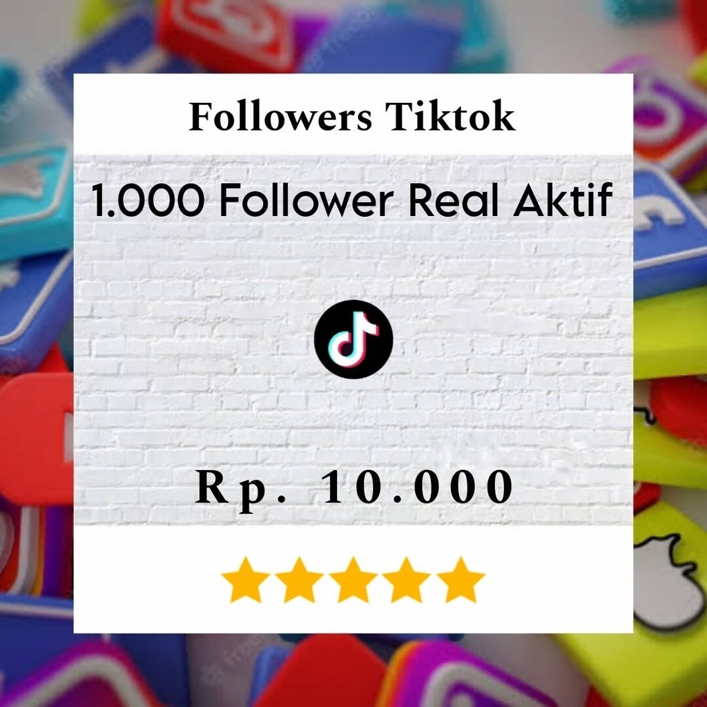 

FOLLOWERS TIKTOK PERMANEN DAN BERGARANSI