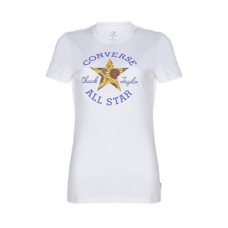 Converse Floral Chuck Taylor Patch Slim Women's T-Shirt - White