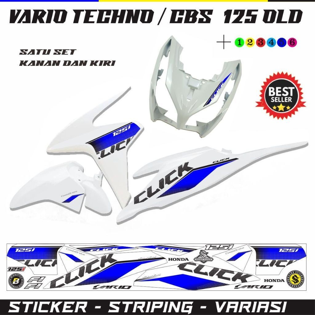 VARIASI SETIKER MOTOR / STRIPING VARIO FI 125 OLD STIKER MOTOR HONDA VARIO 125 TECHNO