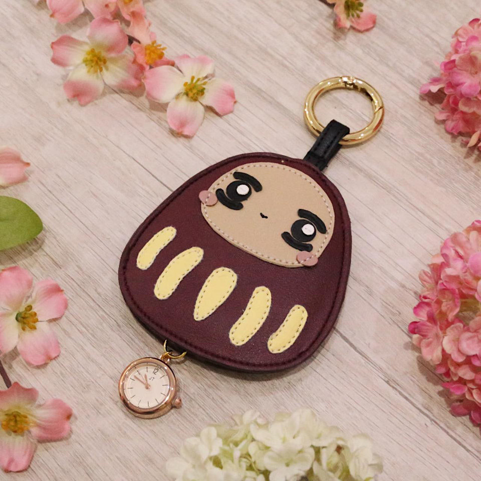 JT Hanami Daruma Leather Watch Keyring