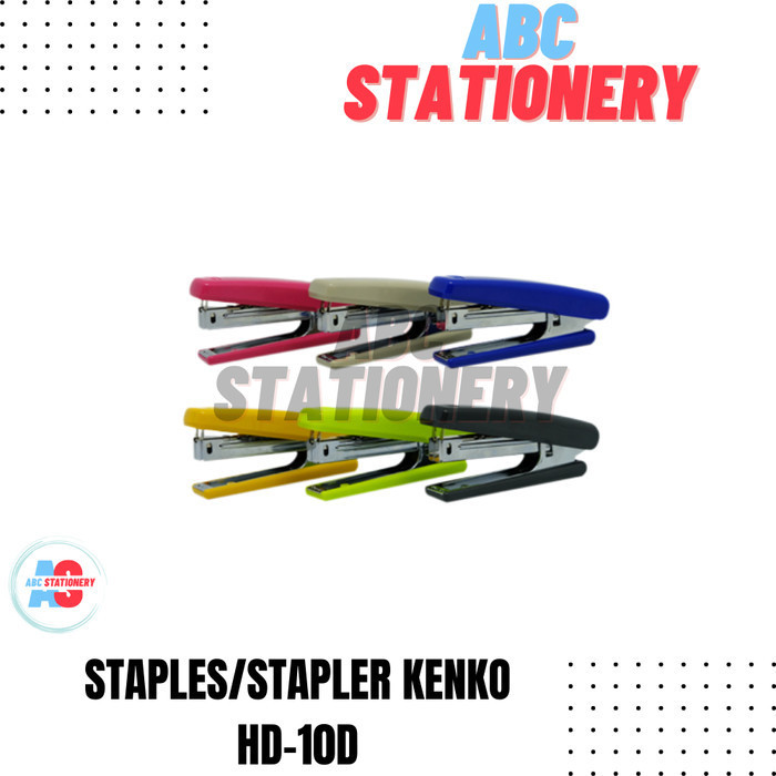 

Staples/stapler Kenko HD-10D isi kecil muat banyak warna dikirim acak