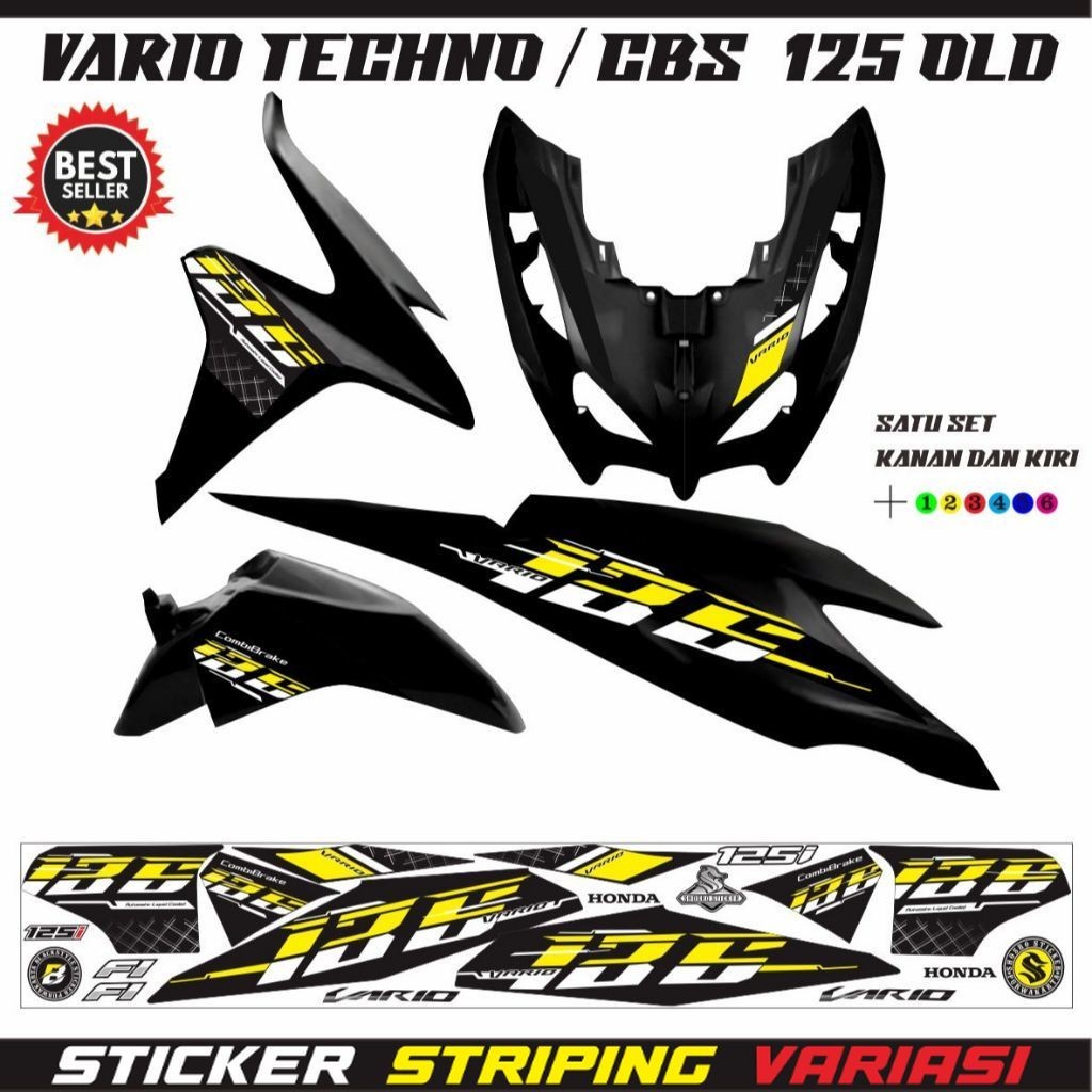 STRIPING CLICK / STIKER VARIO 125 FI OLD / STRIPING VARIO TECHNO 125 / STRIPING VARIASI