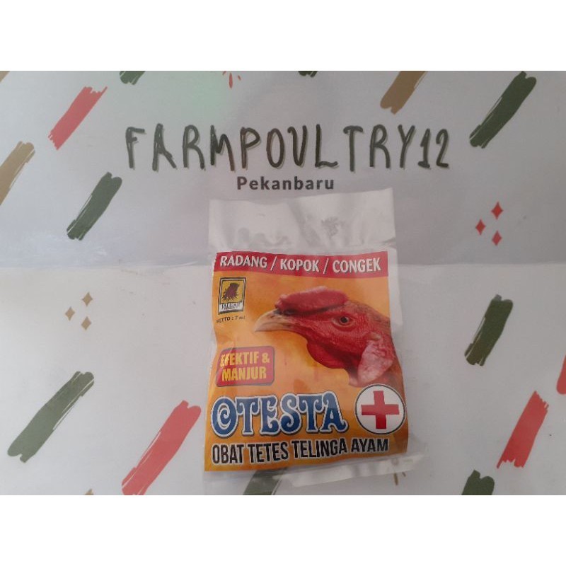 Otesta Obat Tetes Telinga Ayam obat telinga bernanah obat infeksi telinga ayam dan hewan