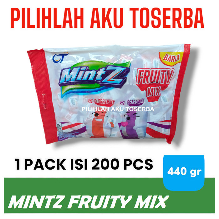 

Mintz Permen Chewy FRUITY MIX FAMILY PACK 440 gr - ( HARGA PER BUNGKUS )