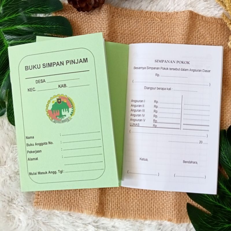 BUKU SIMPAN PINJAM KOPERASI CUSTOM/BUKU TANDA ANGGOTA KOPERASI