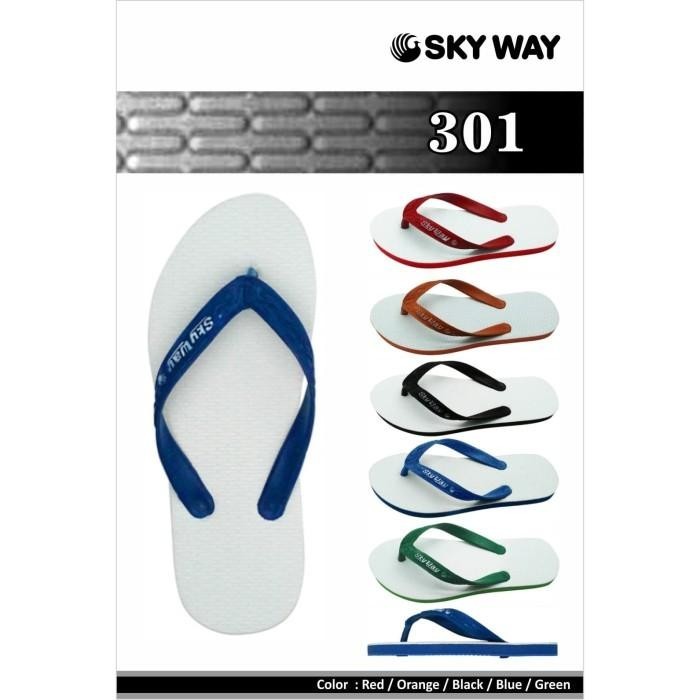 TRENDY Sandal Skyway 301 super besar - Hitam, 11