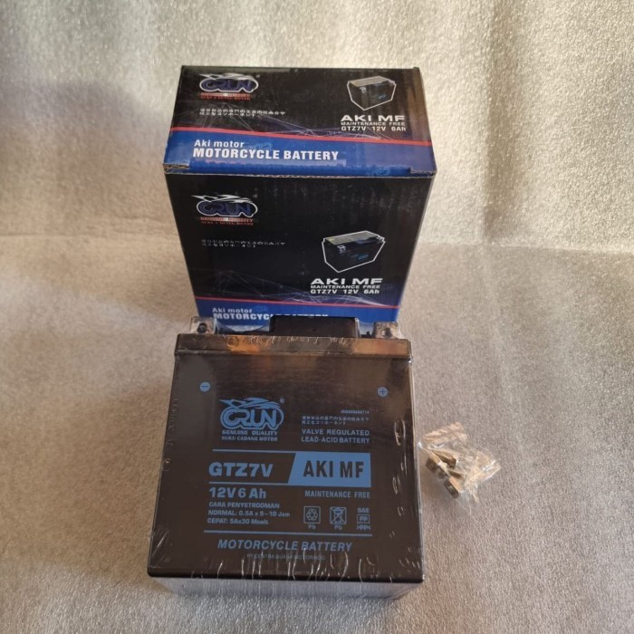 Aki Baterei Crun GTZ7V 12Volt 6Ah N Max Aki MF