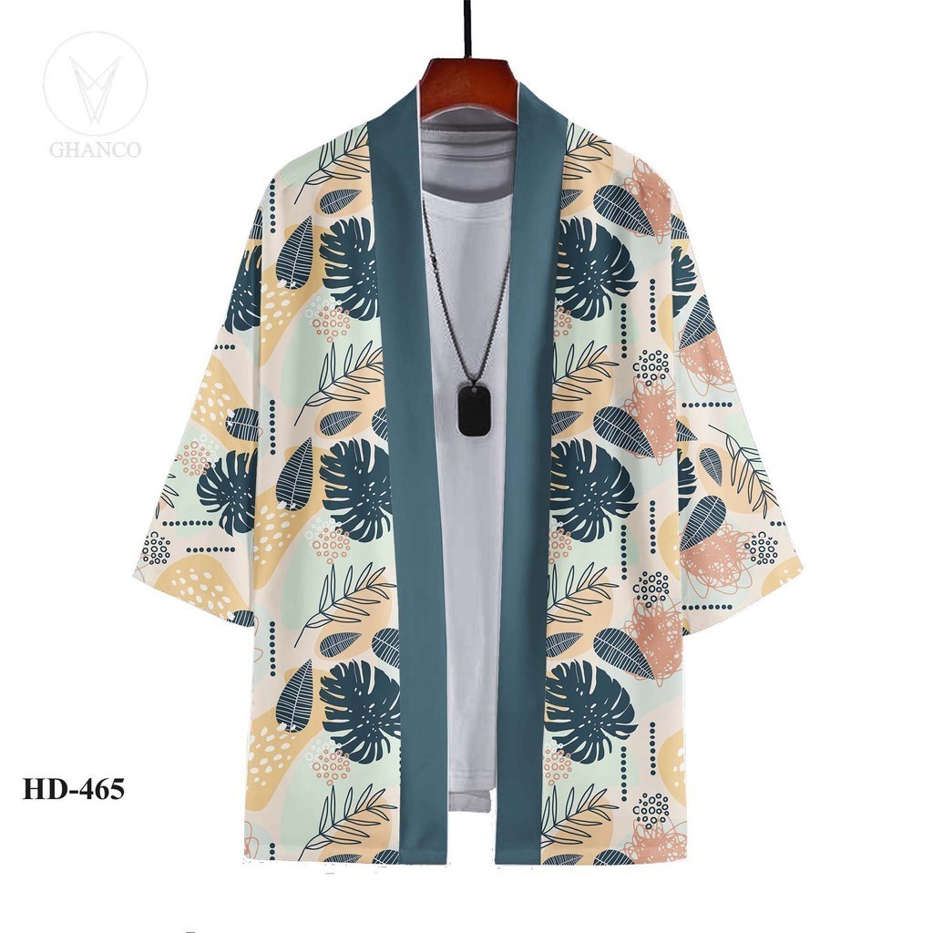 Outer kimono wanita pria outer blazer motif korean dan jepang
