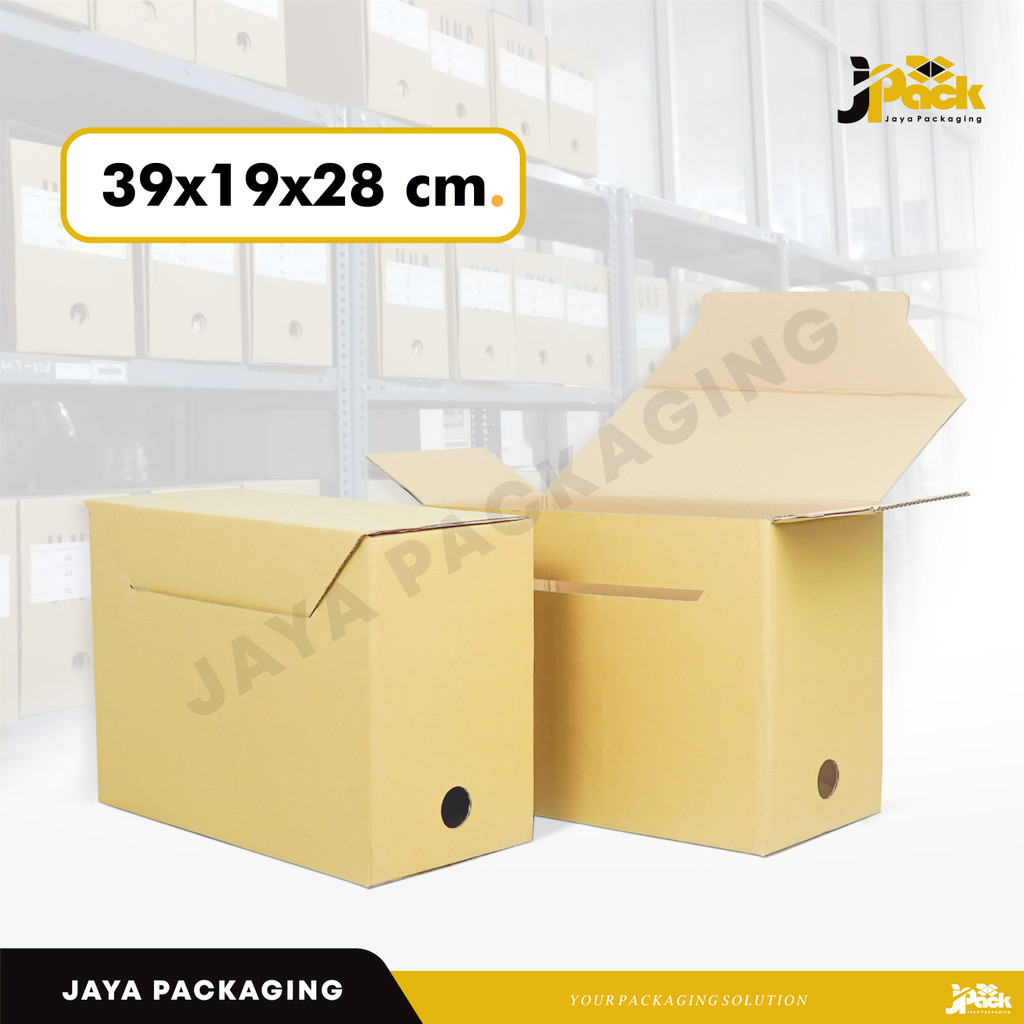 

Box File 39x19x28 cm (slip+lakband) KardusFile/Filebox/FileBesar/Arsip/BoxArsip/KardusArsip/Box Document/Document/Tinggi28