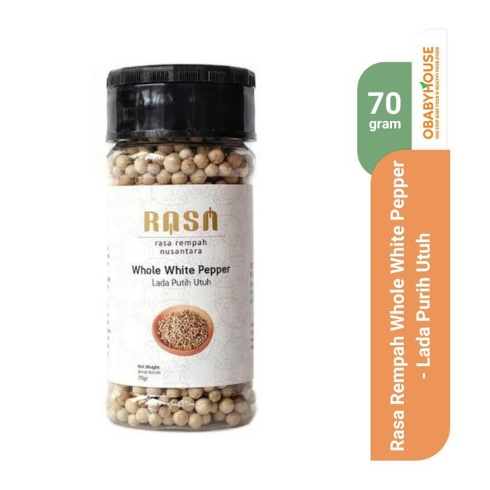 

TERJUAL Rasa Rempah Whole White Pepper / Lada Putih Utuh 50 gr