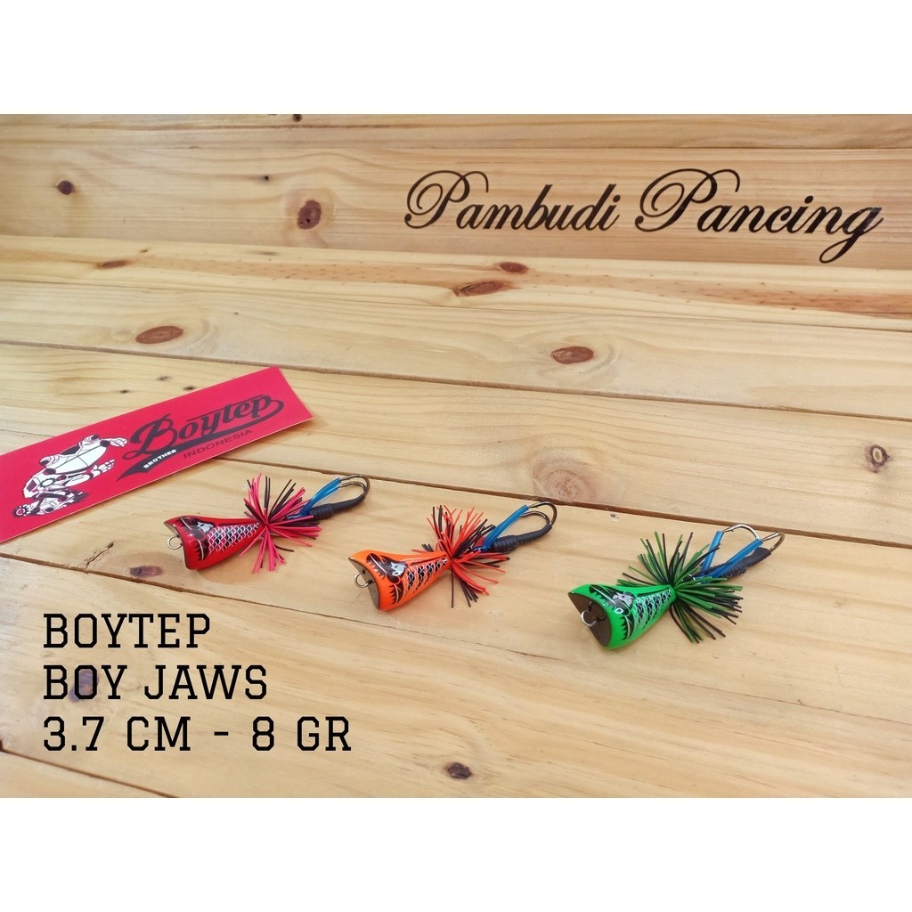 RT7UY BOYTEP Original | Umpan Casting JF BOYTEP BOY JAWS Jump Frog Lure Bait