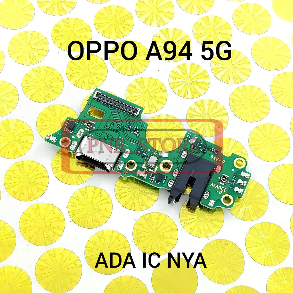 Flexible Konektor Cas Oppo A95 5G Original Ada Ic Nya Board Charger Papan Cas mic Hf + Ic Oppo A94 5