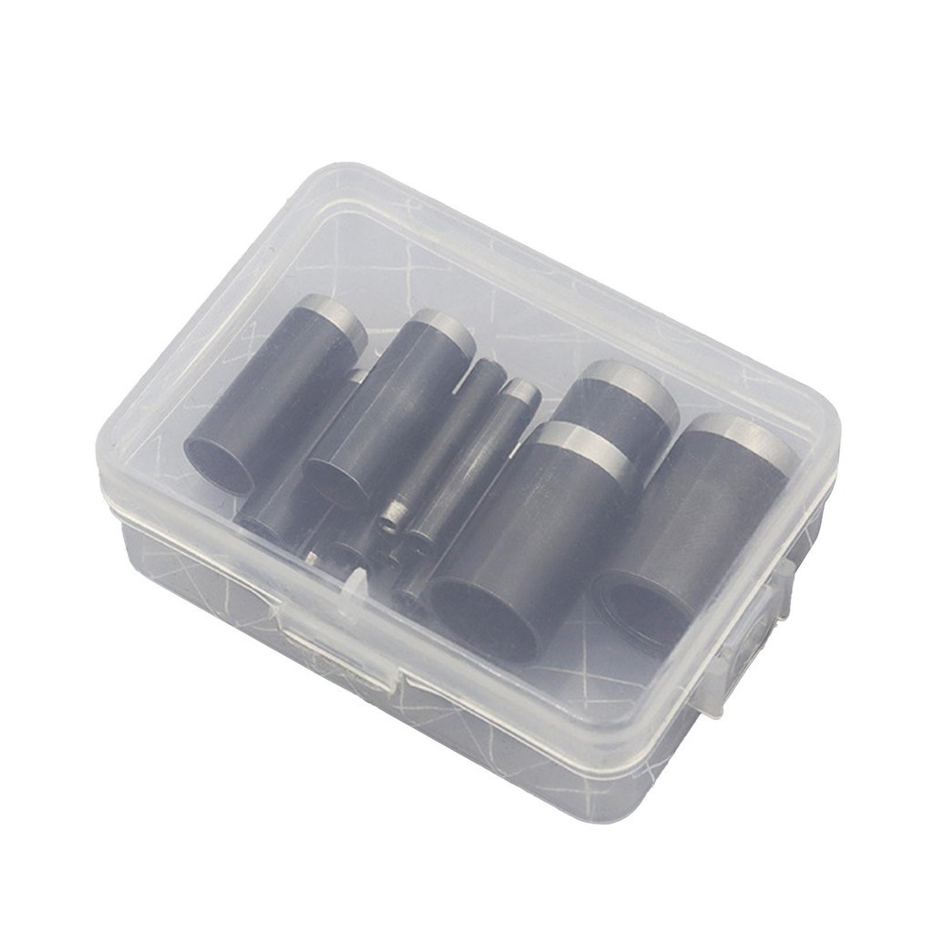 

15 Pieces Leather Punch Cutter Set Equipment Easy to Use 1-15mm Durable Slicker Hollow Punch Cutter for Canvas Eyelet Handbag