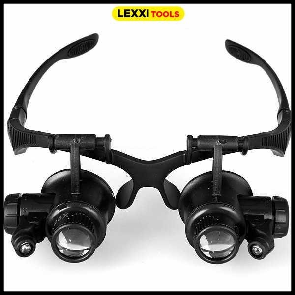 Kacamata Pembesar 25x Reparasi Elektronik Magnifier dengan 2 LED - ZEAST 9892GJ