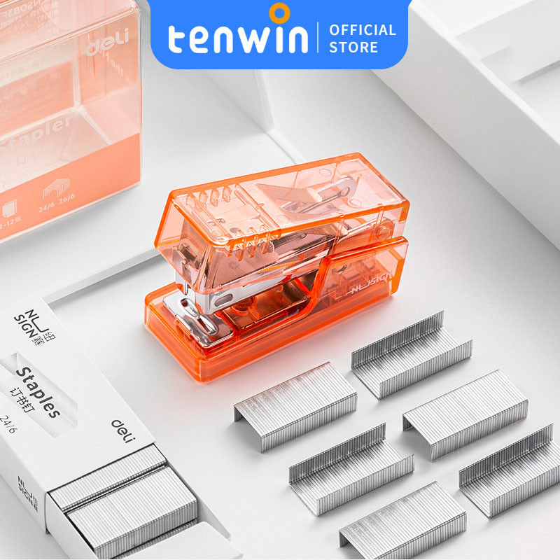 

Stapler Transparan SiswaNO12 Stapler Stapler Sekolah Terompet Mini Stapler Genggam -tenwin offical