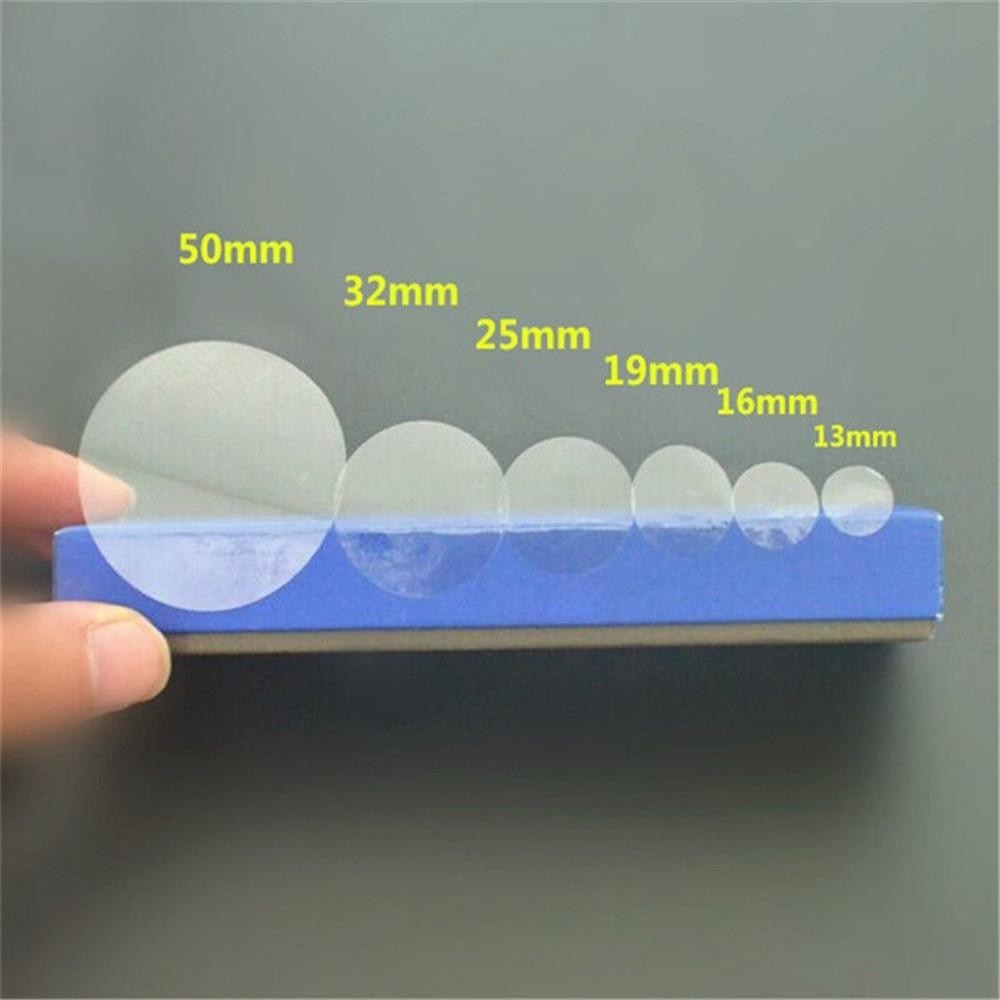 

16/48/96/140/192/264pcs New PVC Transparent Round Gloss Clear Dot Sticker Self Adhesive Label Wafer Seal File Sealing Sticker