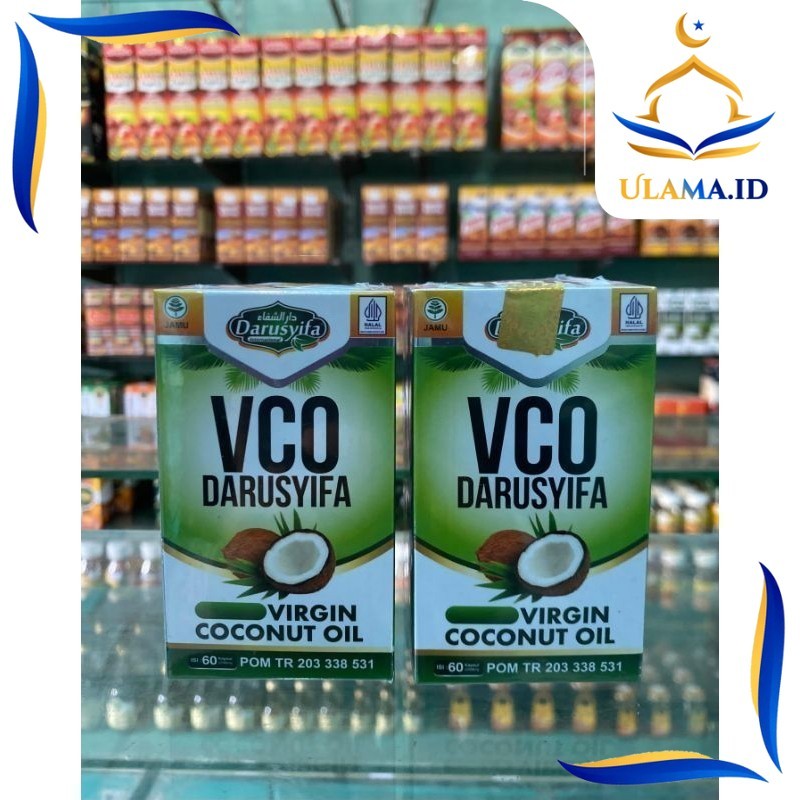 KAPSUL VIRGIN COCONUT OIL DARUSYIFA / KAPSUL MINYAK KELAPA VCO ISI 60 KAPSUL 100% BAHAN ALAMI UHJ2