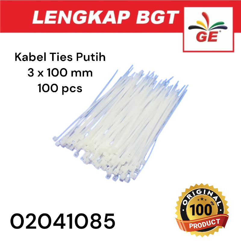 

Kabel Ties Putih Nylon Resto 3 X 100 mm 100 pcs - 02041085