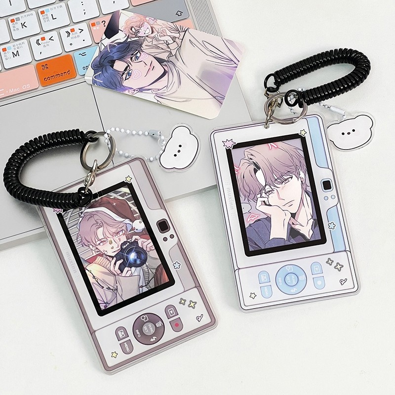 

Kawaii 3 inch Card Holder Acrylic Mobile Shape Kpop Photocard Holder Idol Photo Protective Display