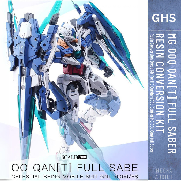 MG Gundam 00 Qan[T] Resin Conversion Kit by GHS - Original