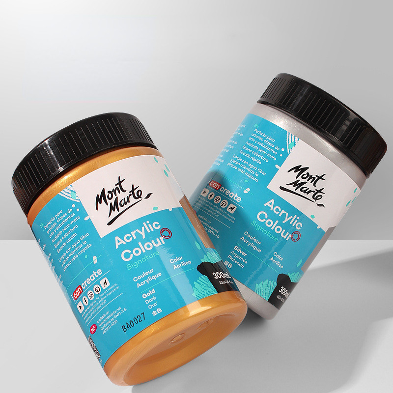 

100ml Metallic Acrylic Paint Artist Wall Painting Waterproof Paint Model Stone Glass Diy Fluorescent Color