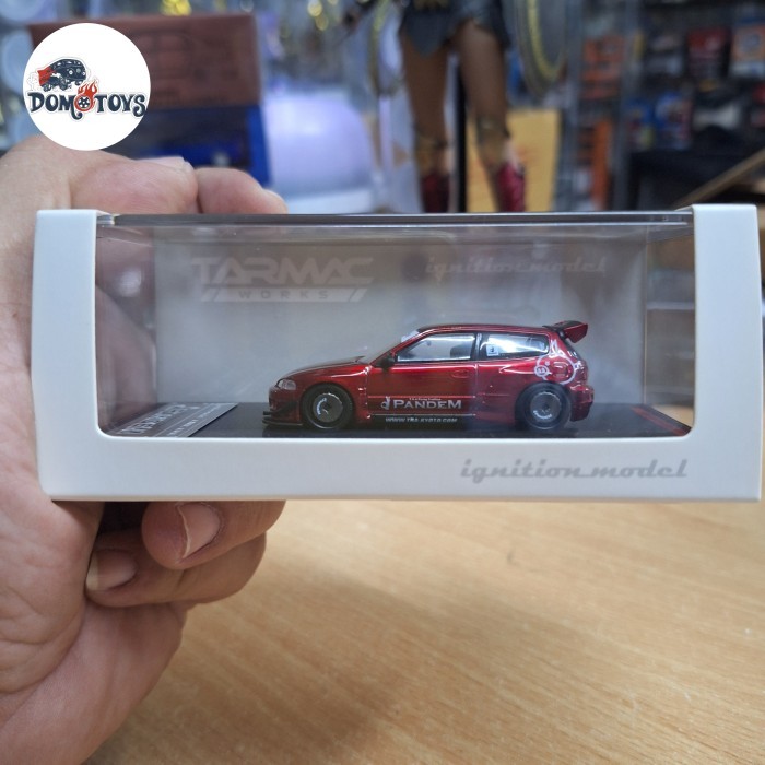 Ignition Model Skala 64 Honda EG6 Civic Pandem Red
