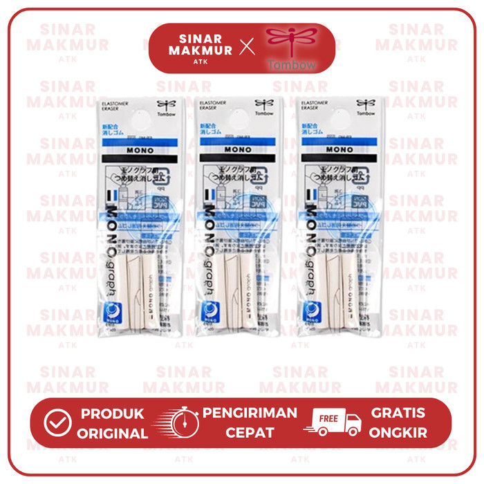 

Isi Ulang Penghapus/Refill Eraser Mono Graph Mechanic Pencil ER-MG Mono Tombow (Pak)