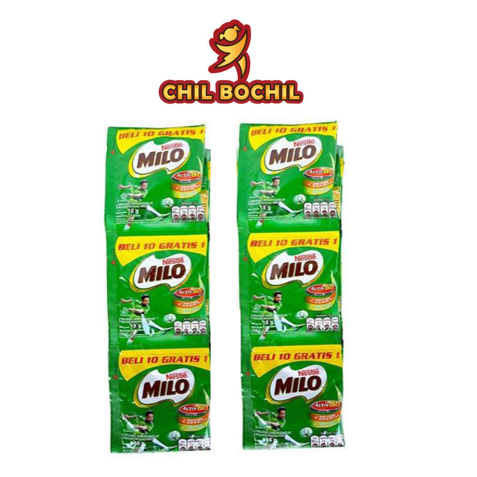 

MILO NESTLE RENCENGAN (10 SACHET X 22 GRAM) - MILO ACTIVE GO - TIDAK ADA GRATISANNYA LAGI !! - CHIL BOCHIL