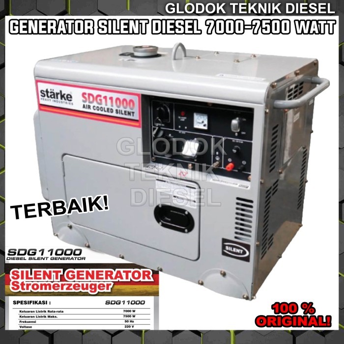 Generator Genset Diesel Silent 7500 7000 Watt Solar SDG 11000 TERBAIK