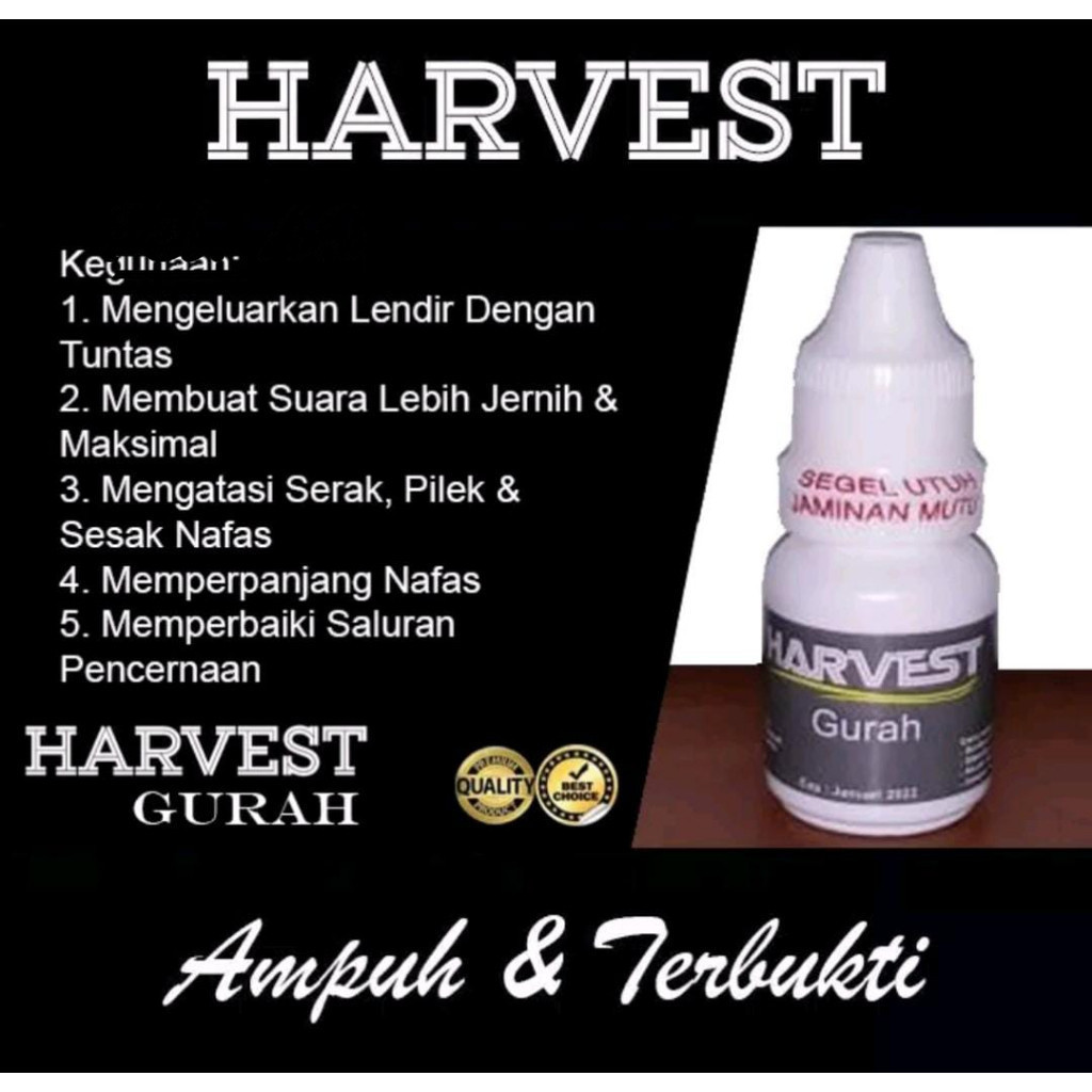harvest gurah obat burung cucak ijo murai kacer kenari lovebird perkutut MURAH BERKUALITAS